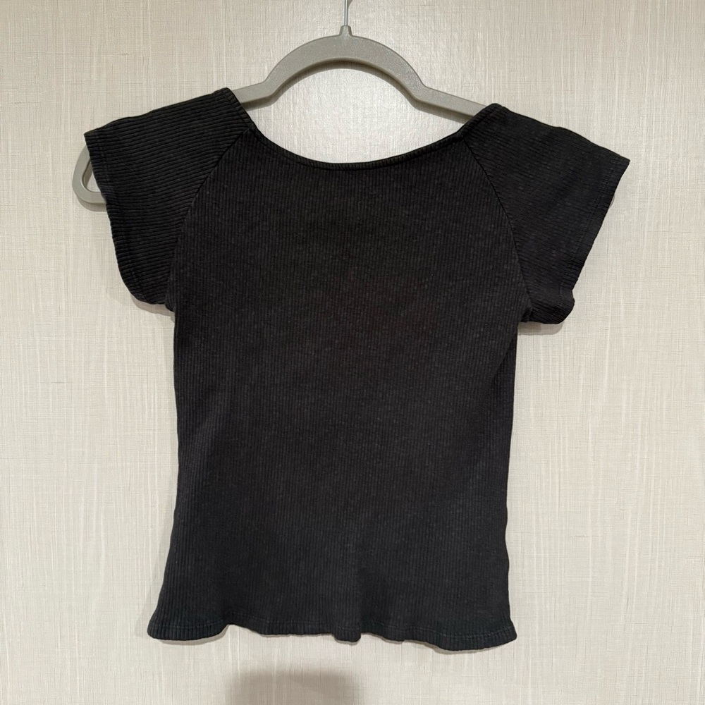 Aerie Black Short Sleeve Tee